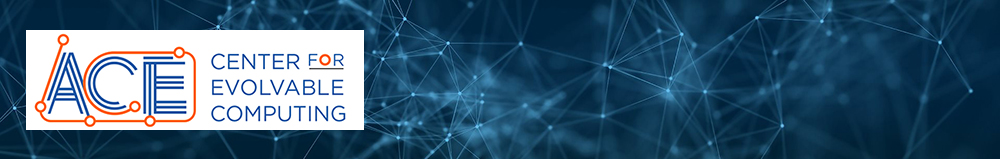 Blue header with ACE Center for Evolvable Computing logo